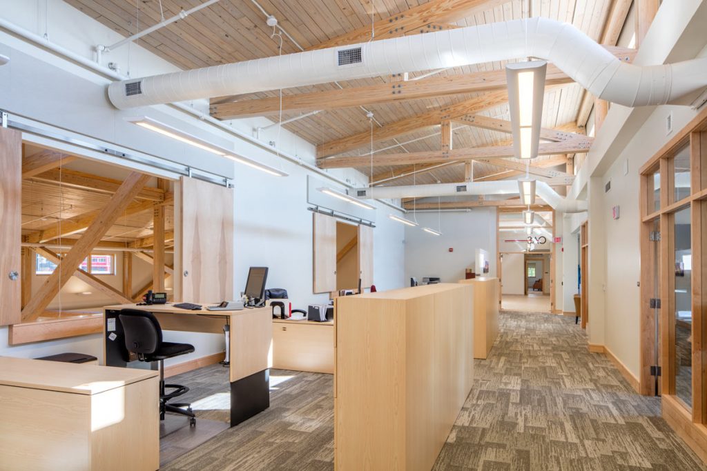 updated and renovated college campus store interior